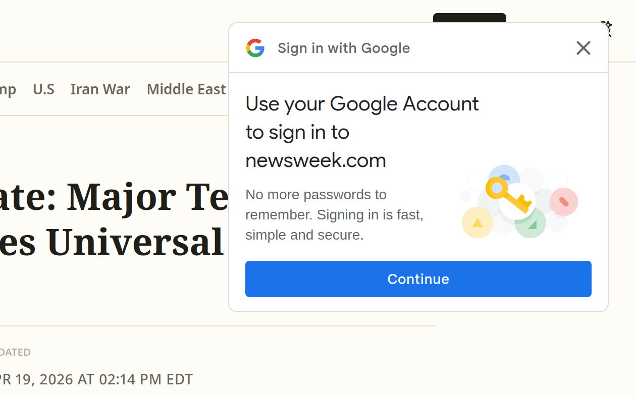 I don't want to log in with Google, and please stop asking me